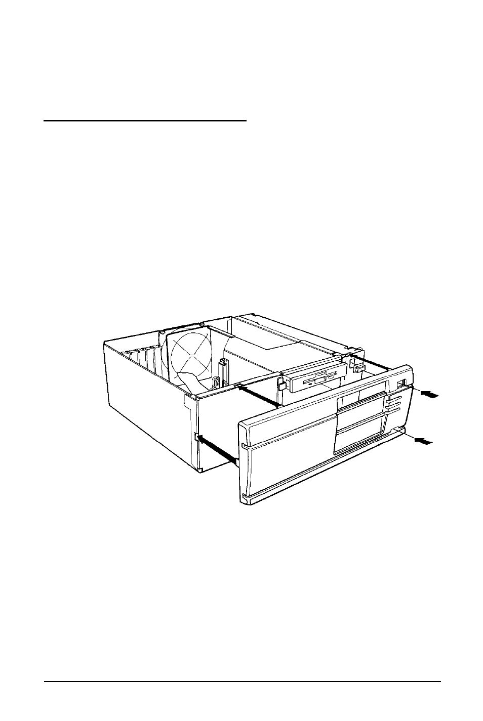 Replacing the front panel | Epson 486SX User Manual | Page 100 / 233