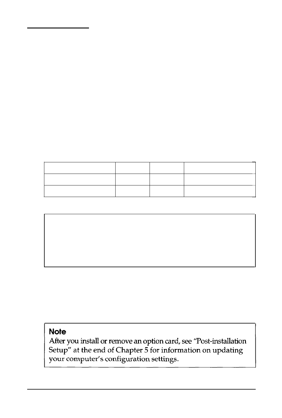Option cards | Epson 486SX User Manual | Page 111 / 233