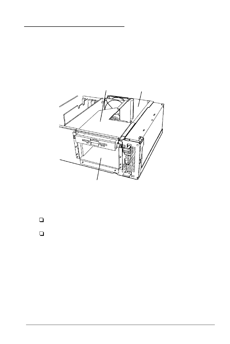 Using the correct drive bay | Epson 486SX User Manual | Page 124 / 233