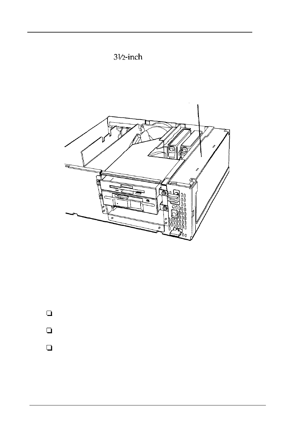 Installing or removing a drive in the internal bay | Epson 486SX User Manual | Page 136 / 233