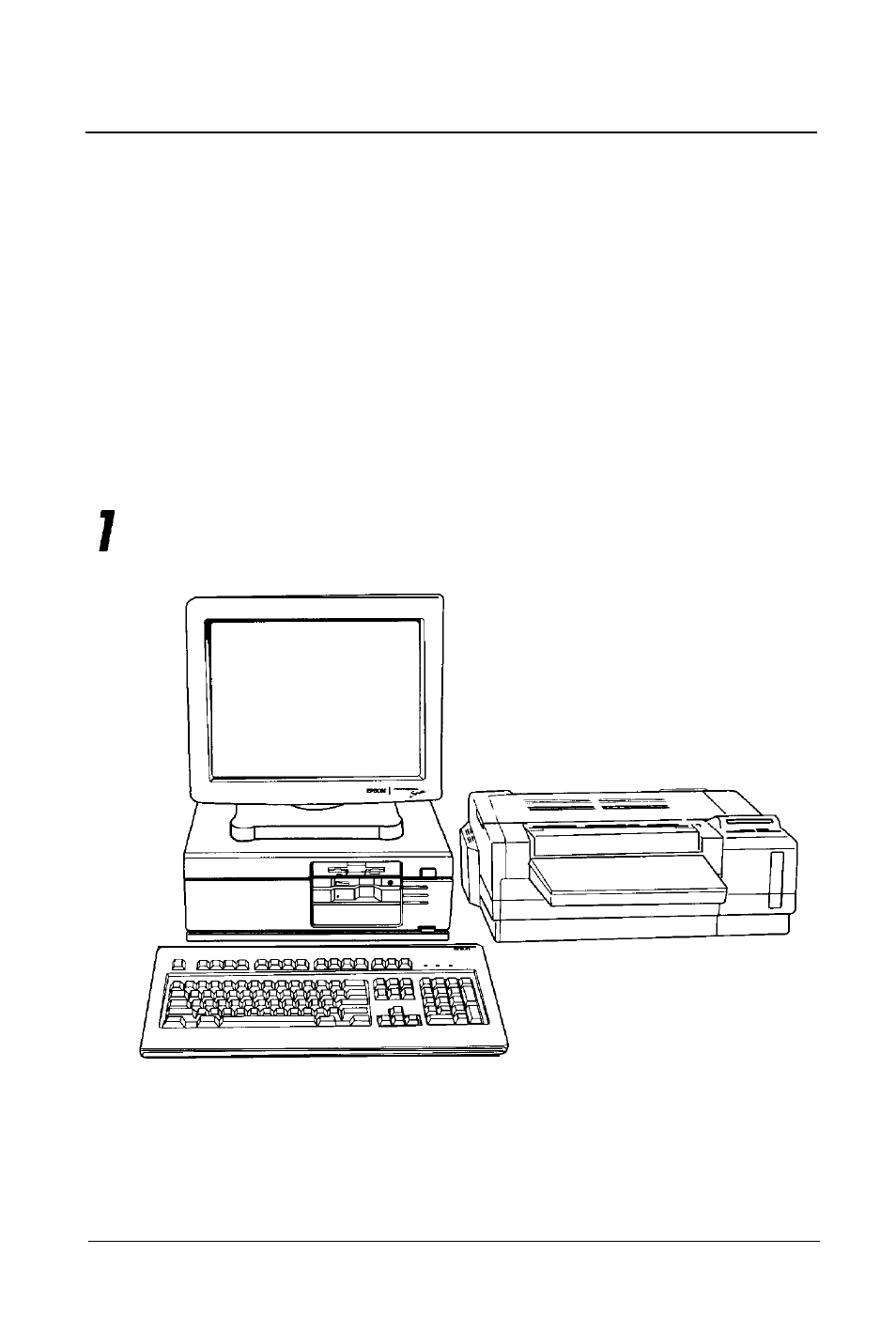 Chap 1-setting up your system, Choosing a location, Setting up your system | Chapter 1 | Epson 486SX User Manual | Page 19 / 233