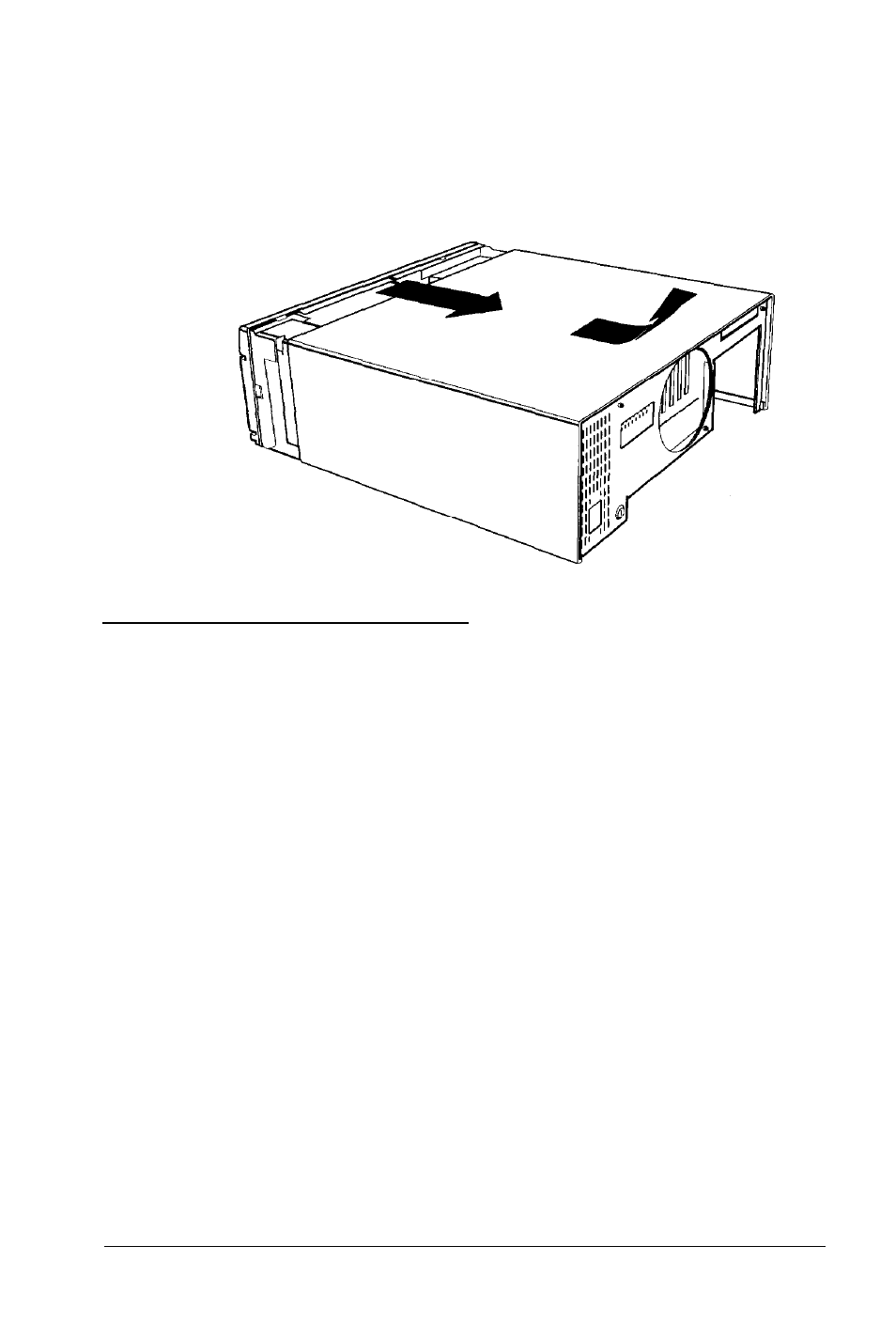 Removing the front panel | Epson 486SX User Manual | Page 94 / 233