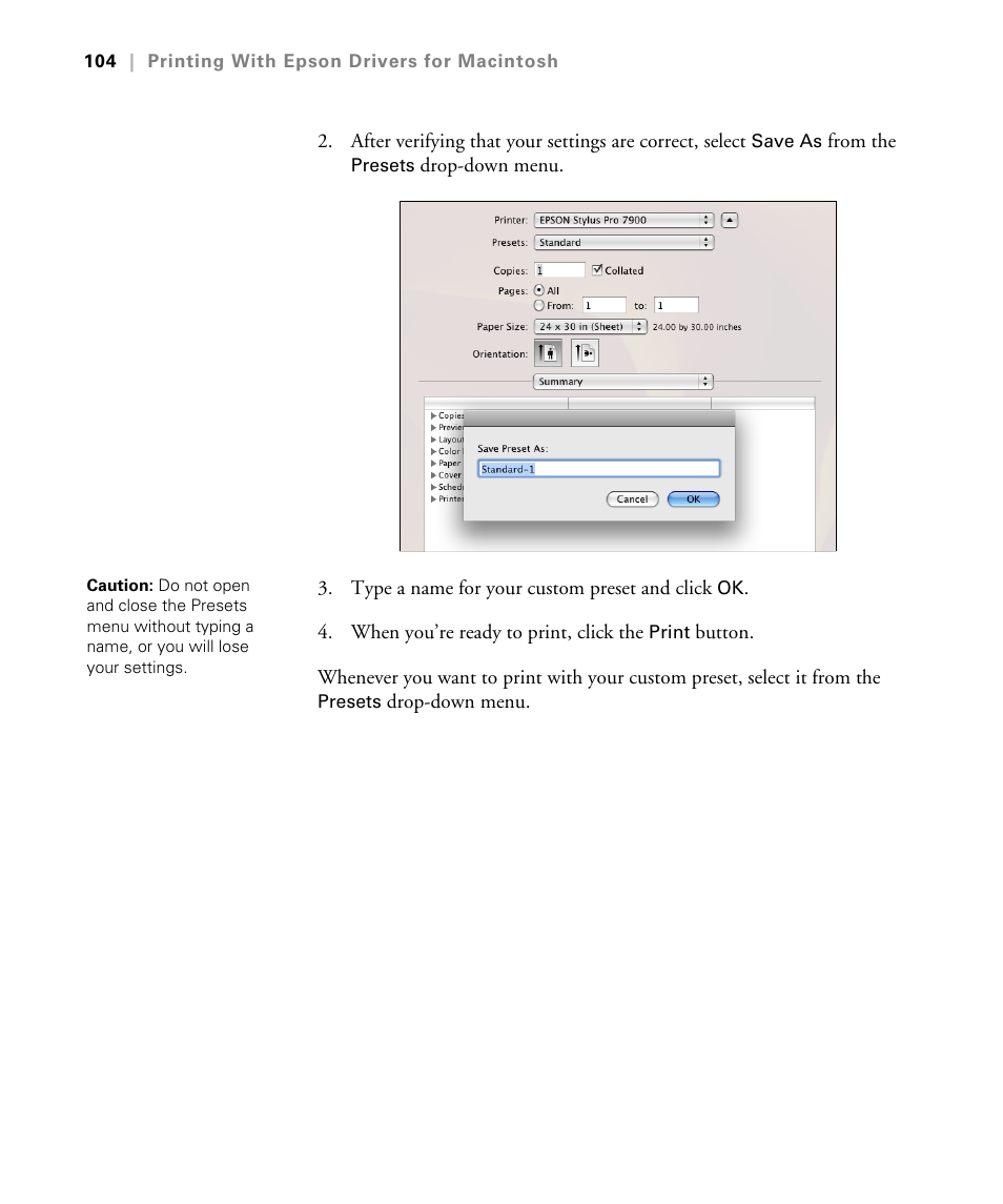 Epson STYLUS 7900 User Manual | Page 104 / 238