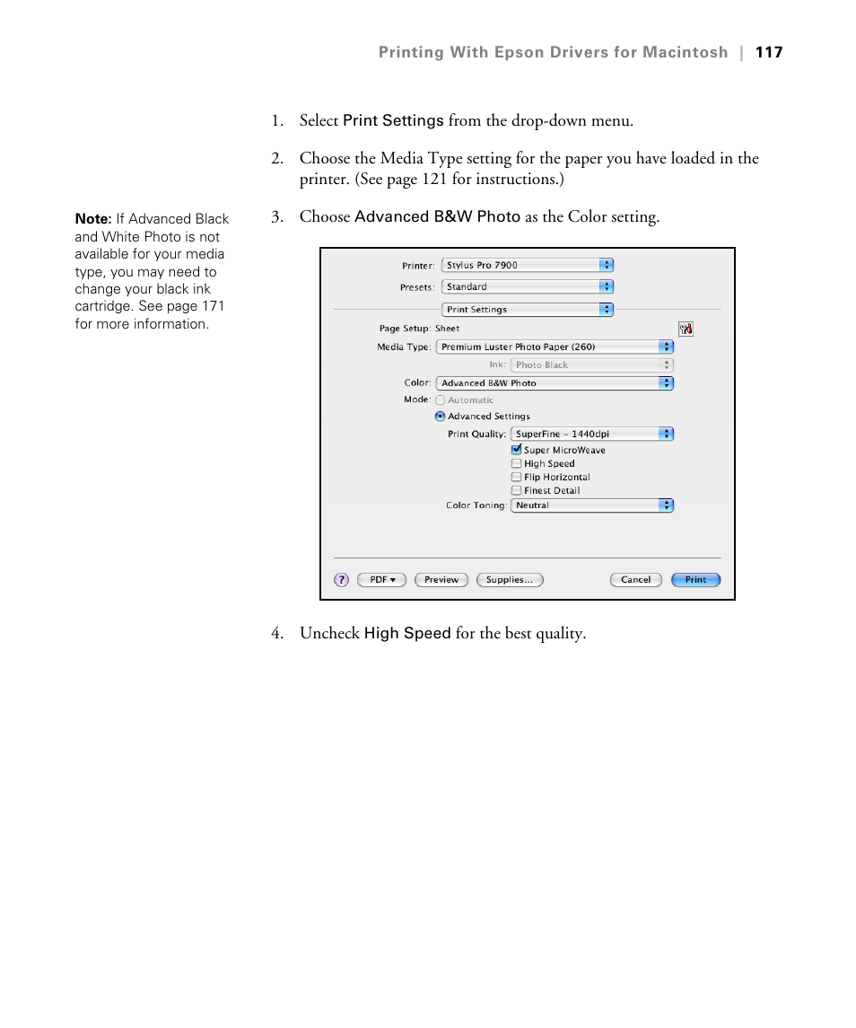 Epson STYLUS 7900 User Manual | Page 117 / 238