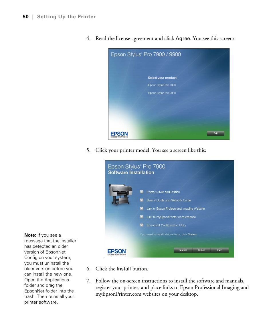 Epson STYLUS 7900 User Manual | Page 50 / 238