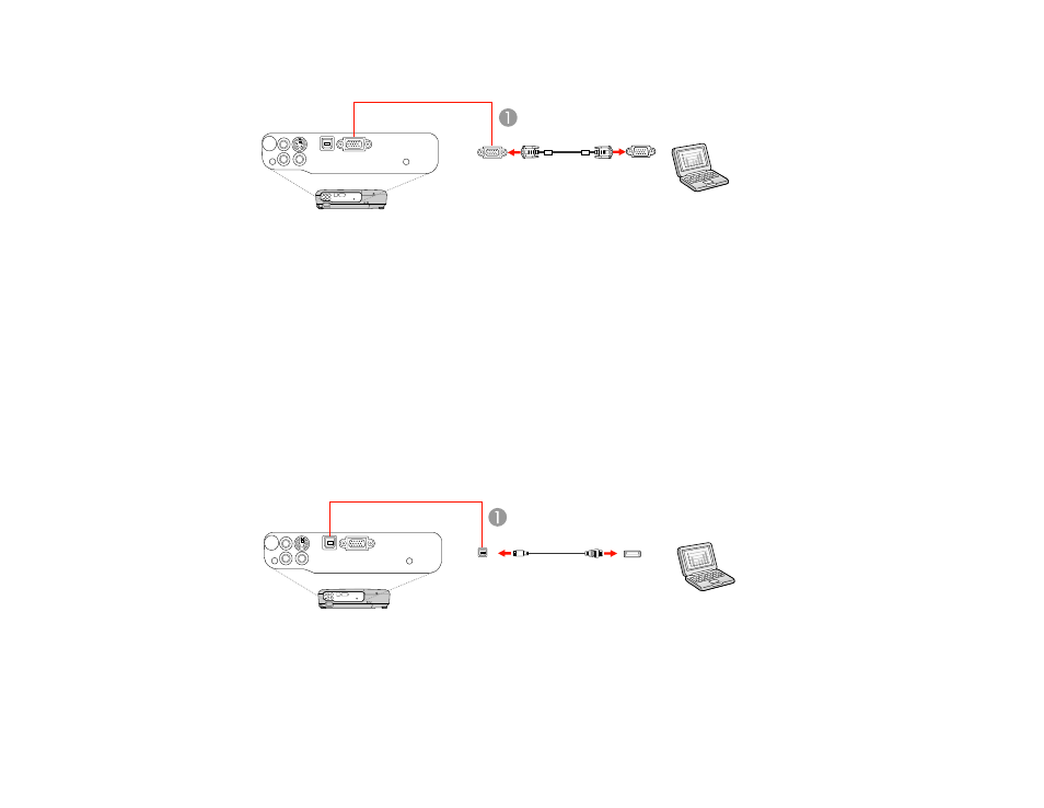 Connecting to a computer for usb mouse control | Epson VS315W User Manual | Page 25 / 117