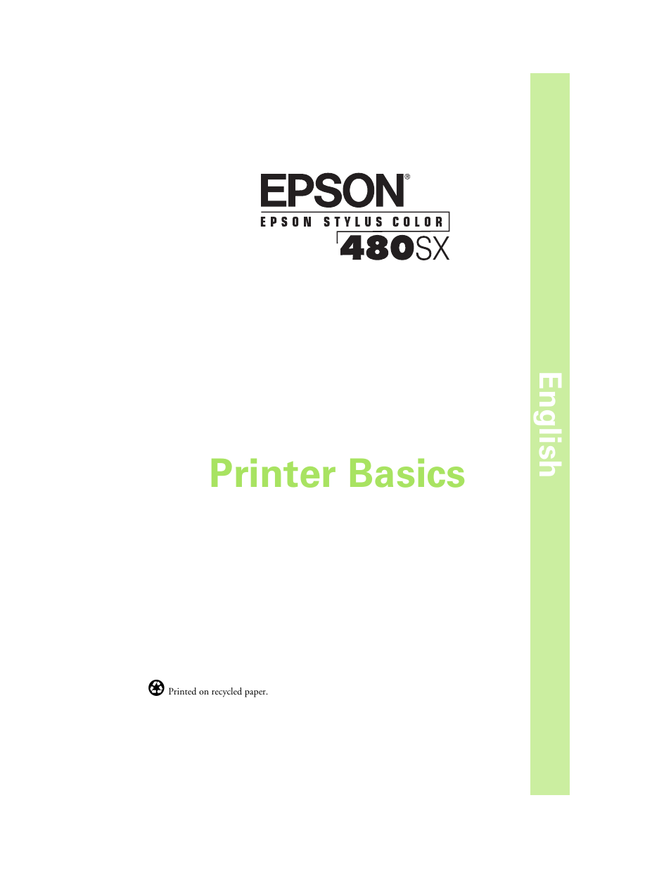 Epson 480SX User Manual | 53 pages