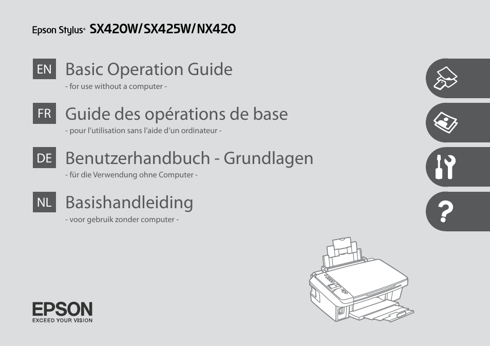 Epson Stylus NX420 User Manual | 52 pages