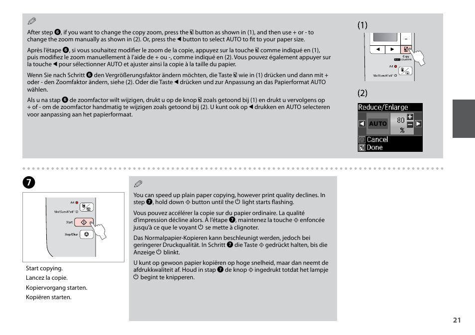 Epson Stylus NX420 User Manual | Page 21 / 52