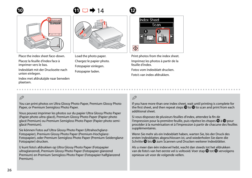 Kr & 14 l | Epson Stylus NX420 User Manual | Page 26 / 52