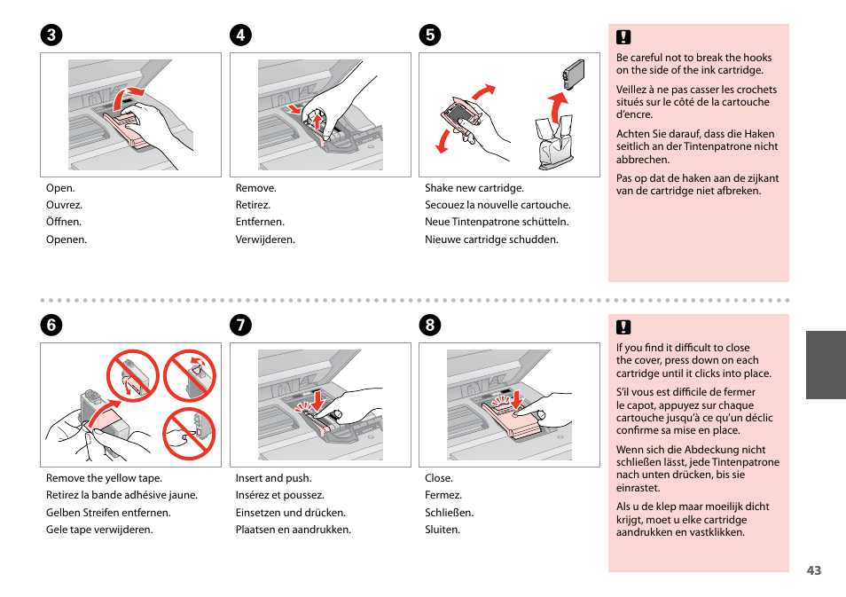 Fg h, Cd e | Epson Stylus NX420 User Manual | Page 43 / 52