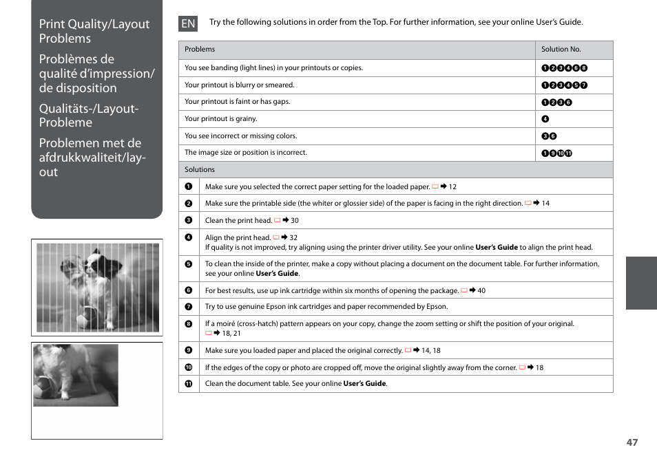 Epson Stylus NX420 User Manual | Page 47 / 52