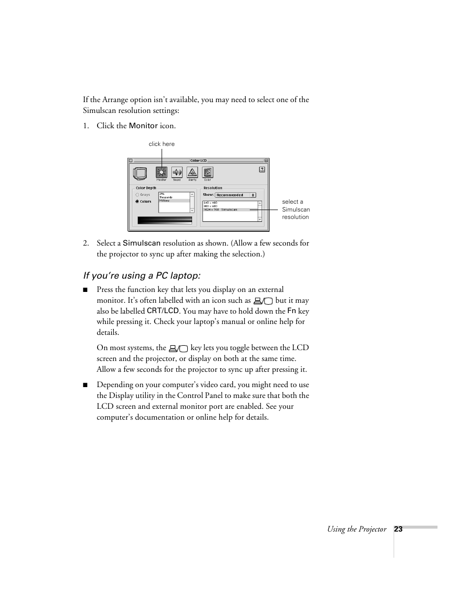 Epson 800p User Manual | Page 29 / 120