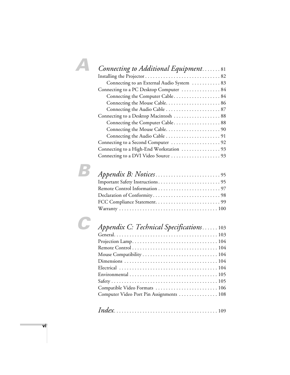 Epson 800p User Manual | Page 6 / 120