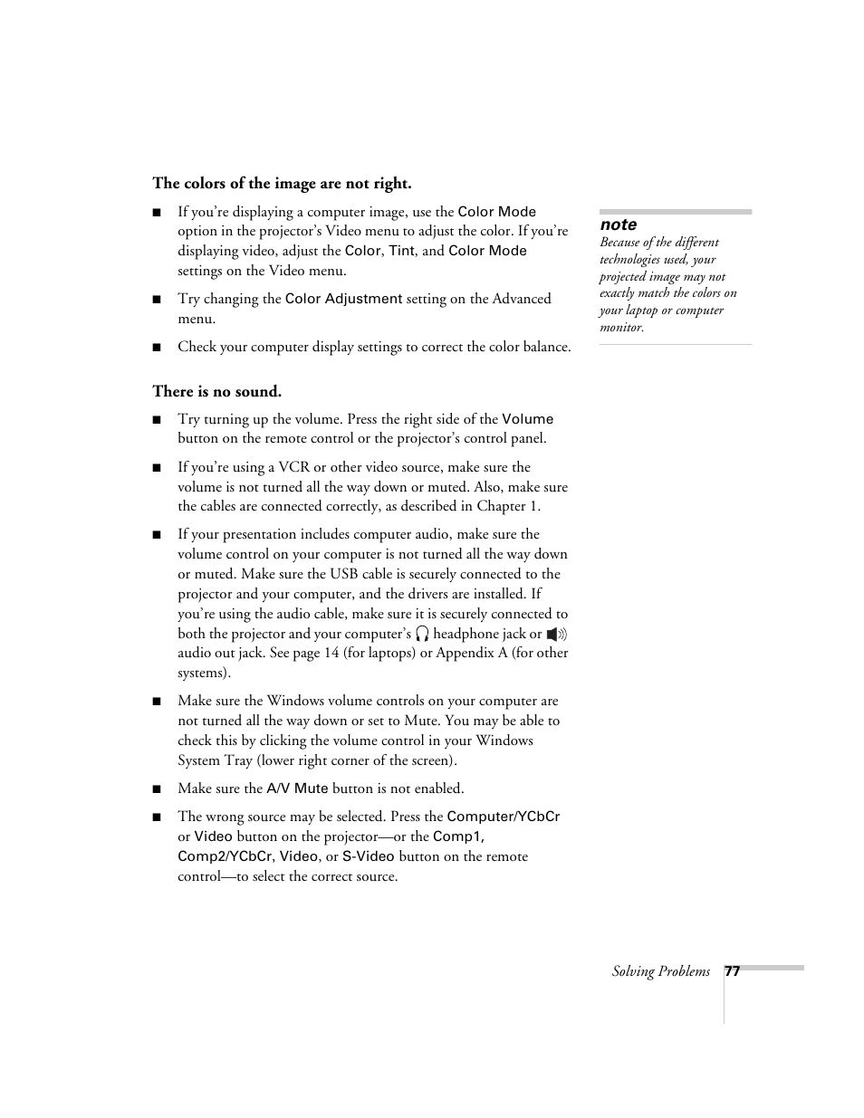 Epson 800p User Manual | Page 83 / 120