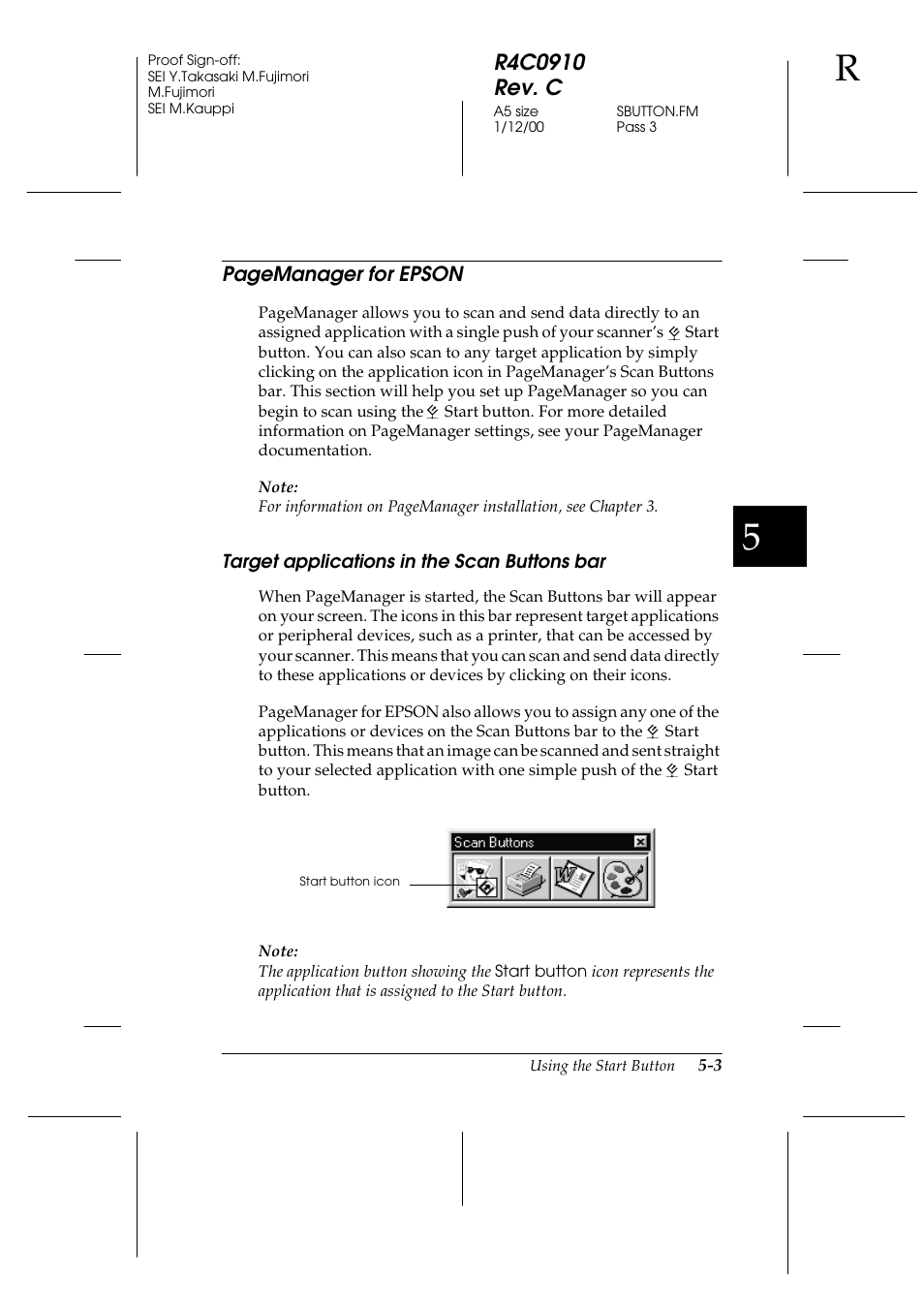Target applications in the scan buttons bar, Target applications in the scan buttons bar -3 | Epson 1600 User Manual | Page 101 / 215