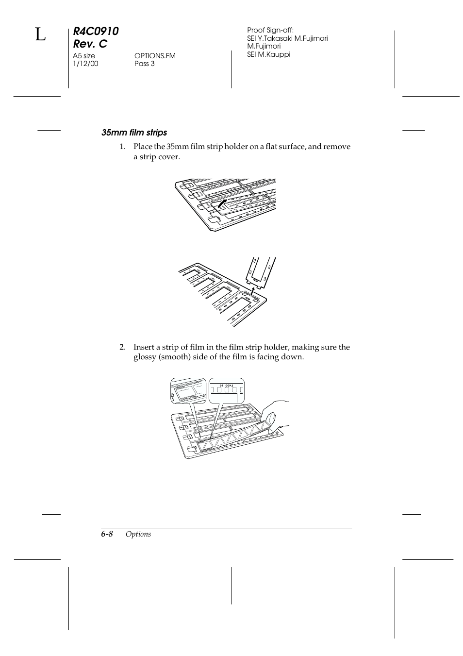 35mm film strips | Epson 1600 User Manual | Page 122 / 215