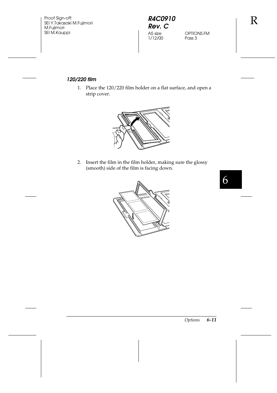 120/220 film | Epson 1600 User Manual | Page 125 / 215