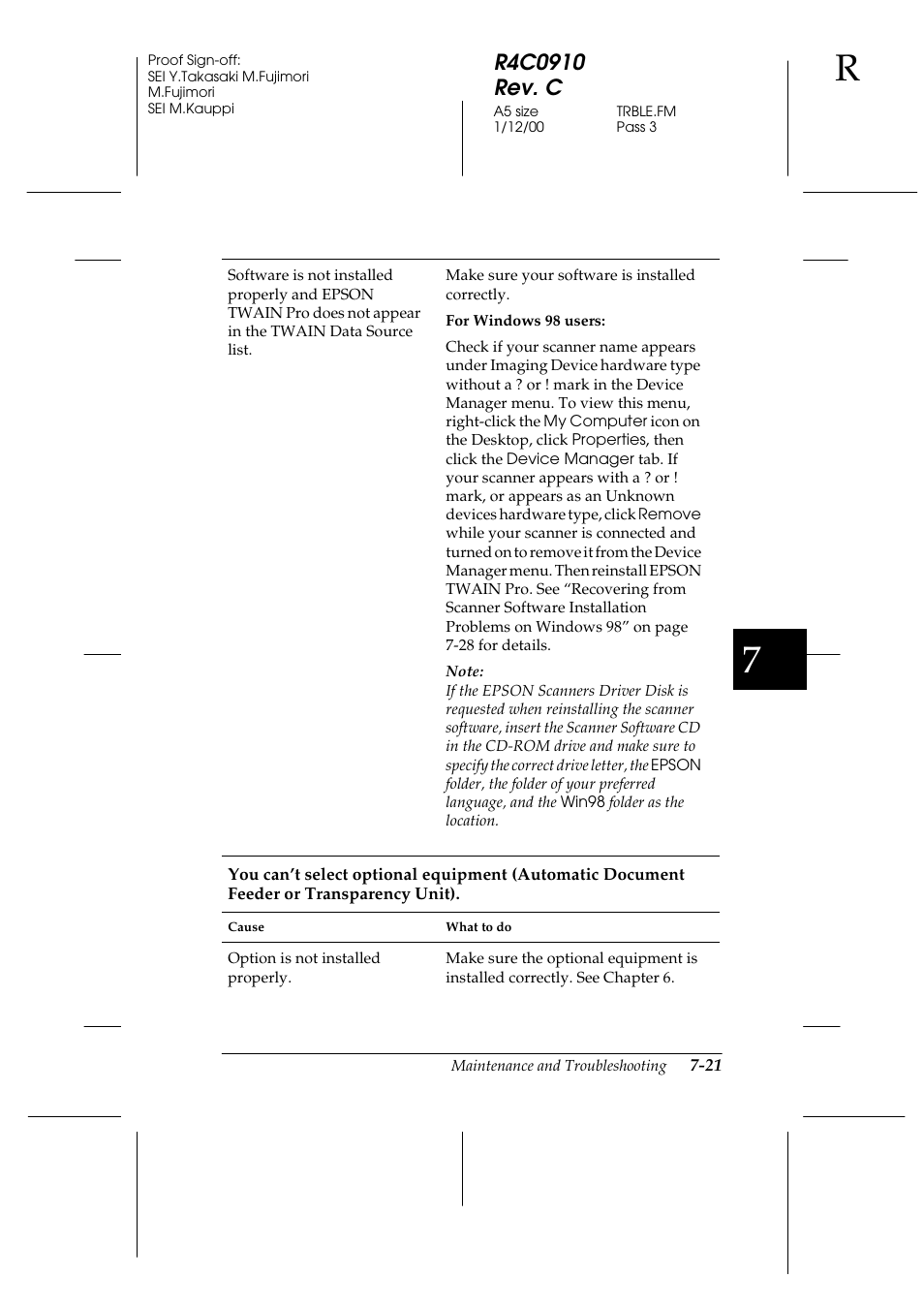 Epson 1600 User Manual | Page 167 / 215