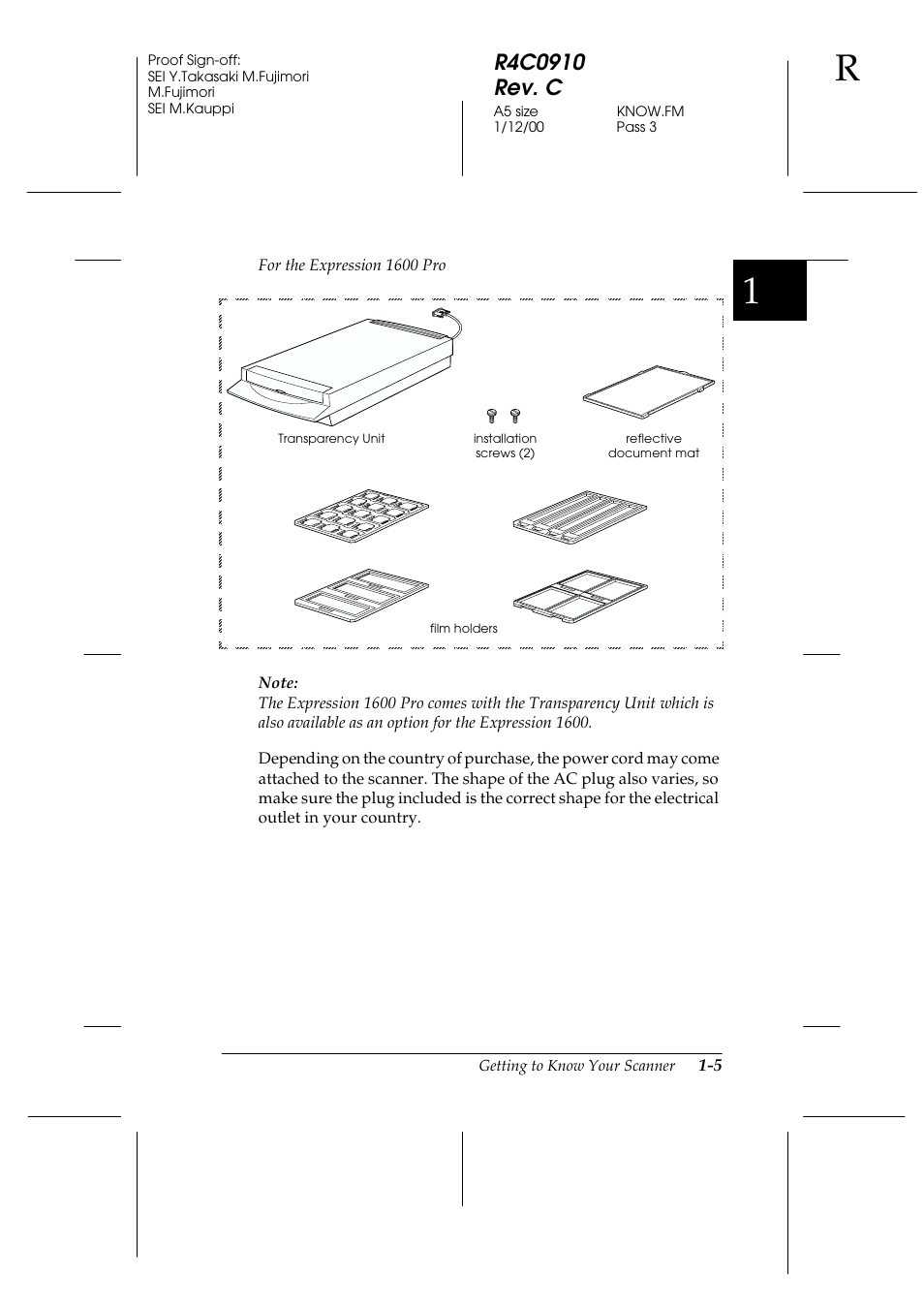 Epson 1600 User Manual | Page 19 / 215