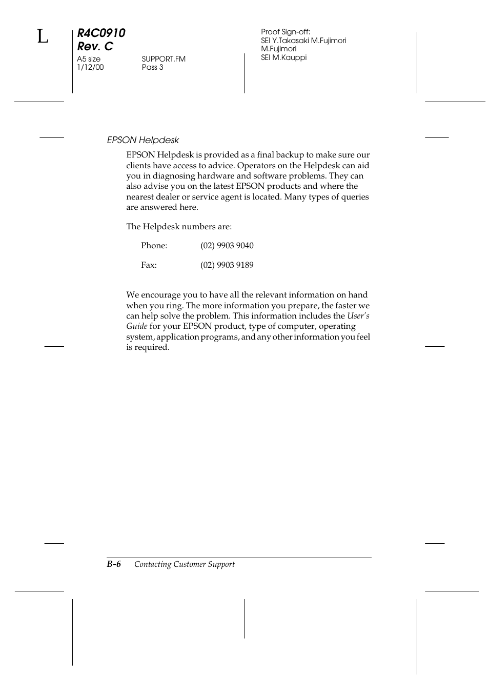 Epson 1600 User Manual | Page 198 / 215