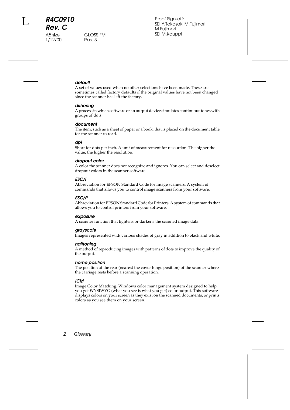 Epson 1600 User Manual | Page 204 / 215