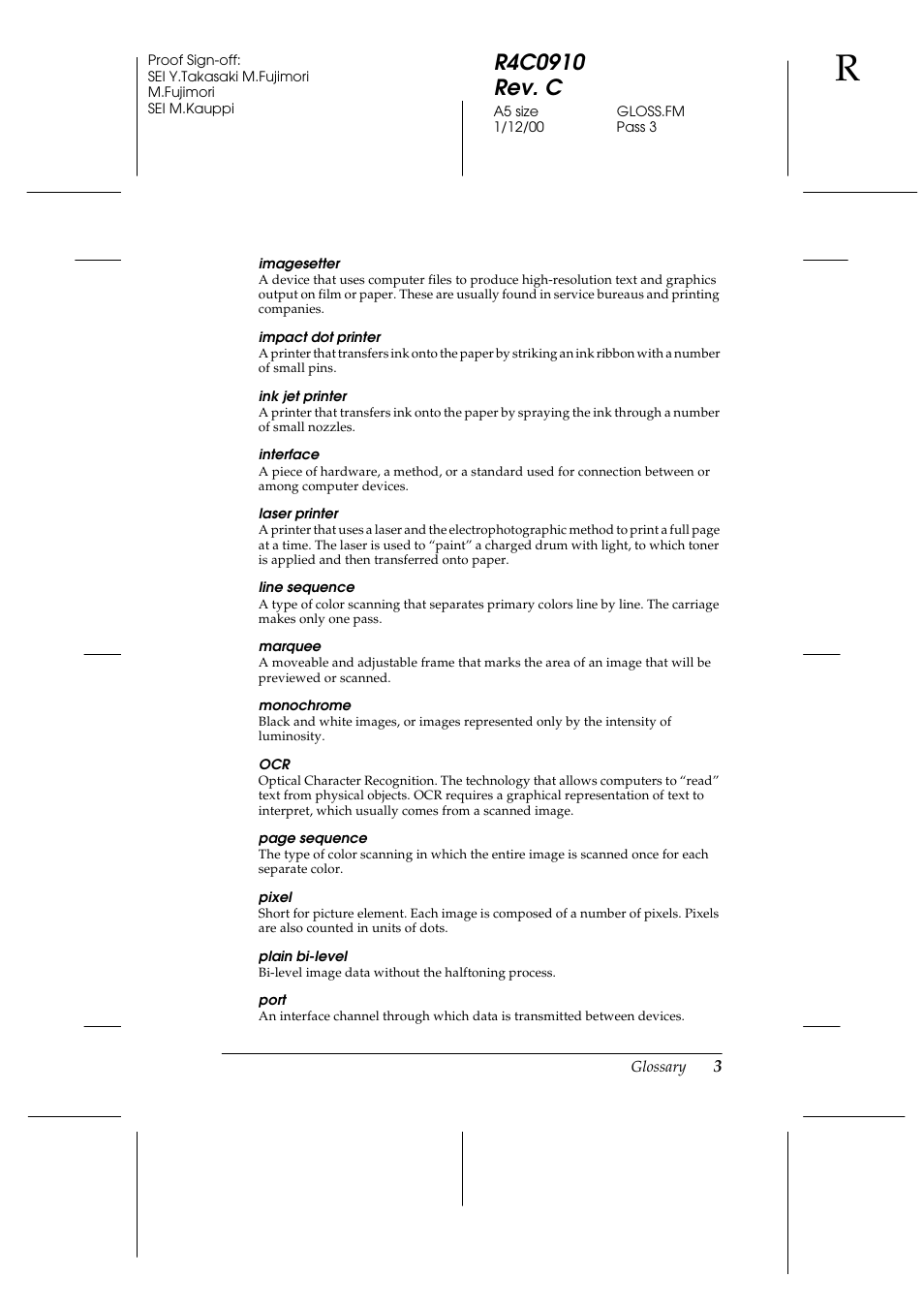 Epson 1600 User Manual | Page 205 / 215