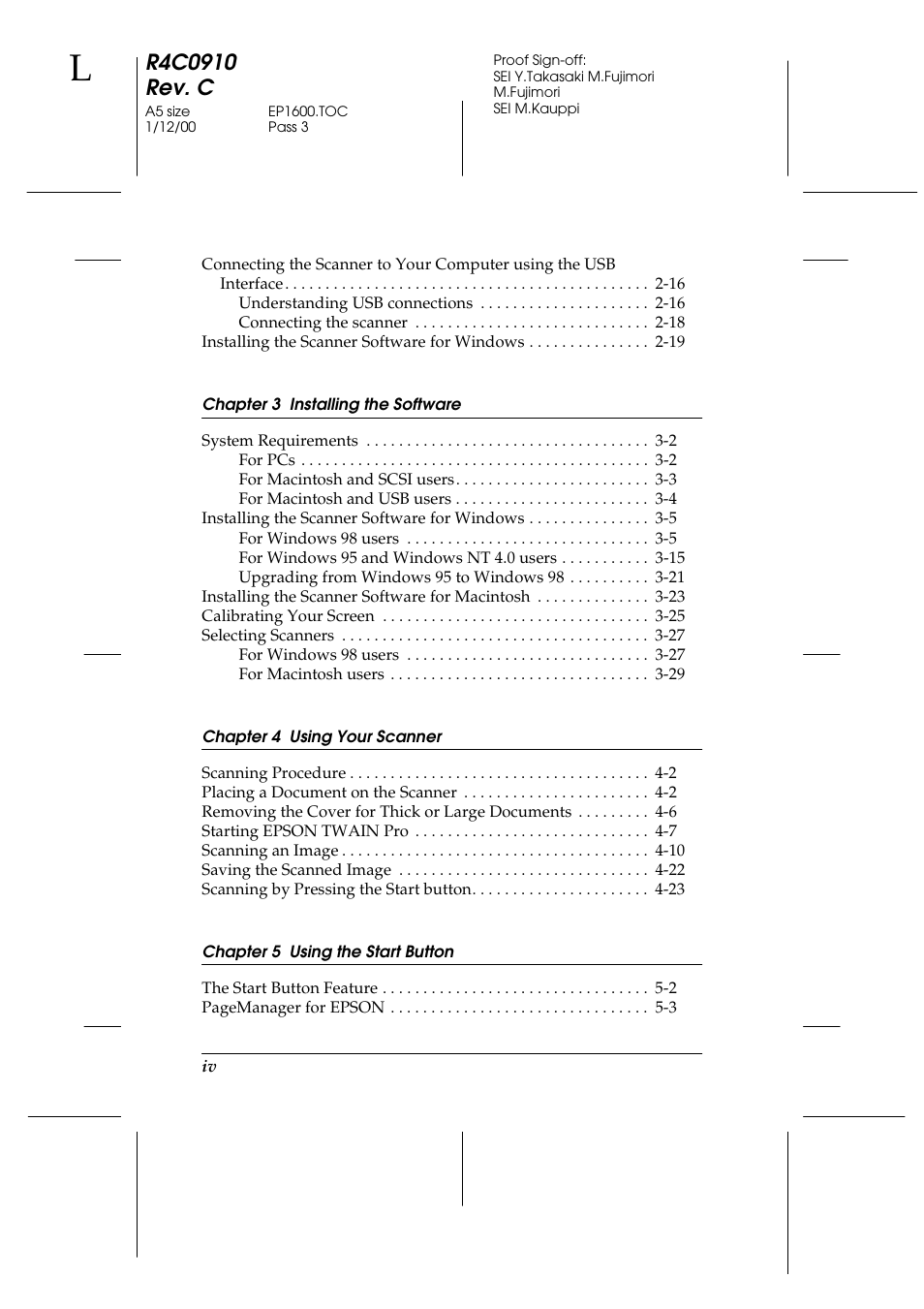 Epson 1600 User Manual | Page 6 / 215