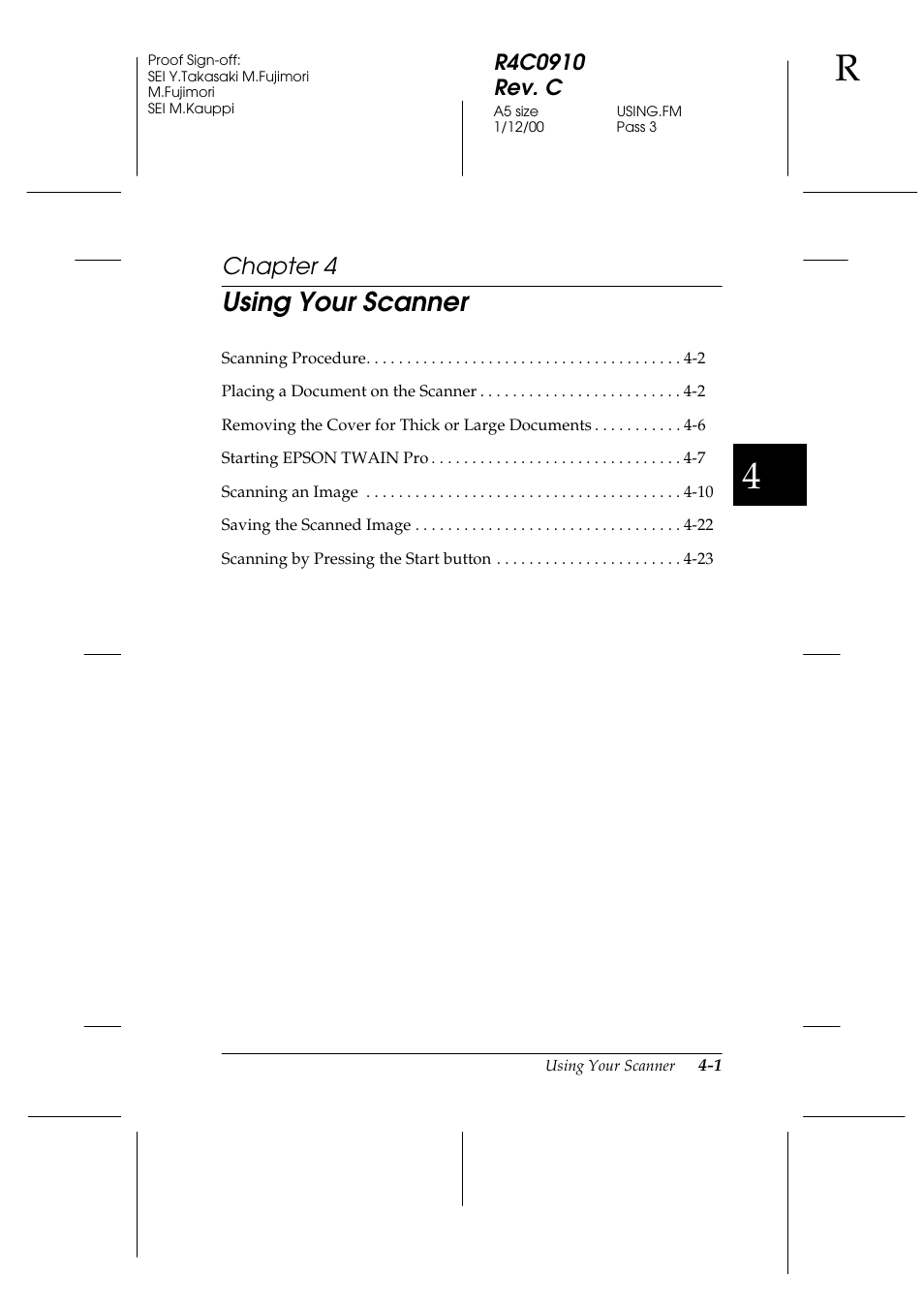 Using your scanner, Chapter 4 | Epson 1600 User Manual | Page 75 / 215
