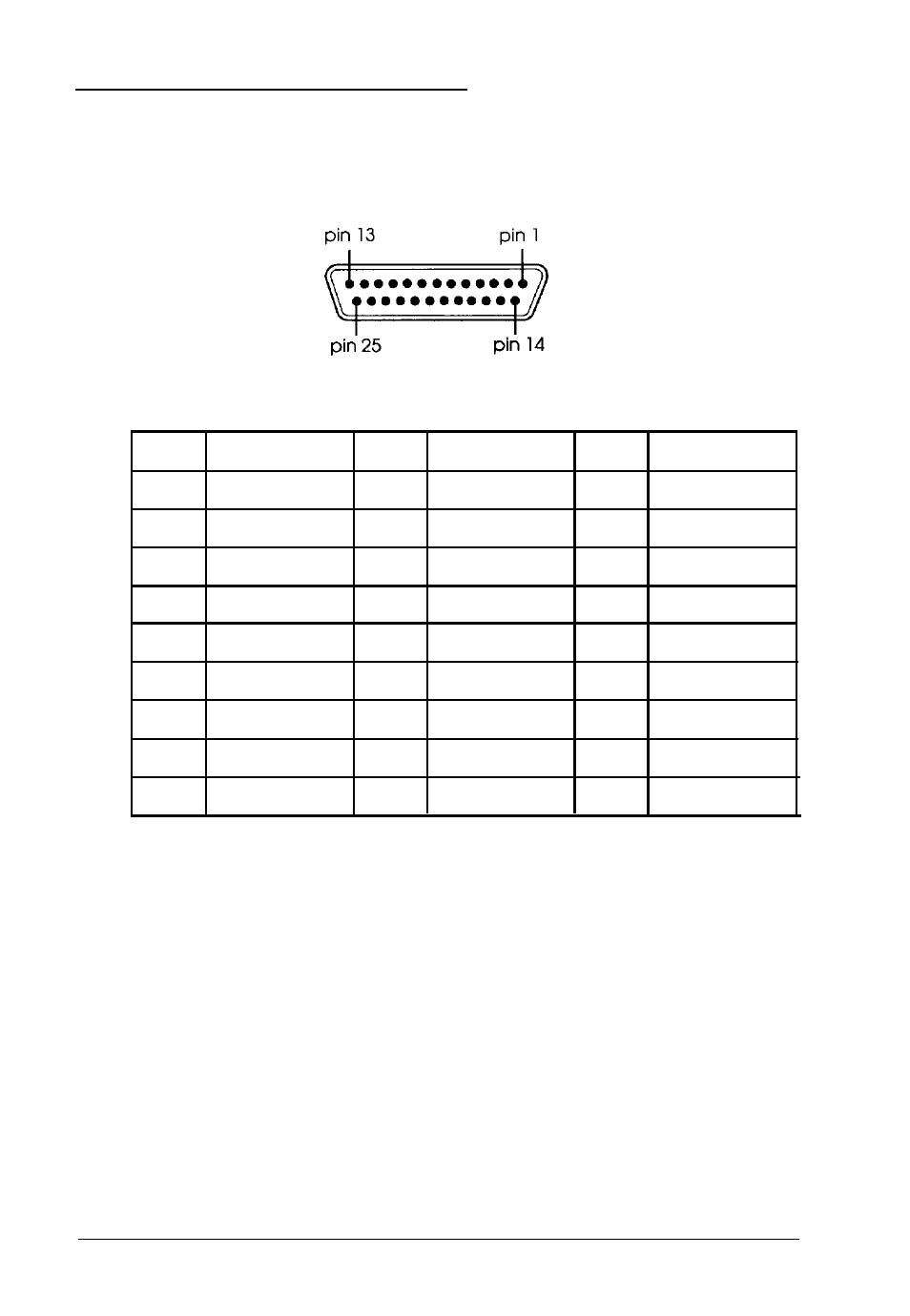 Connector pin assignments, Parallel port connector (cn3), A-11 | Specifications, Parallel port connector pin assignments | Epson 4000 User Manual | Page 126 / 151