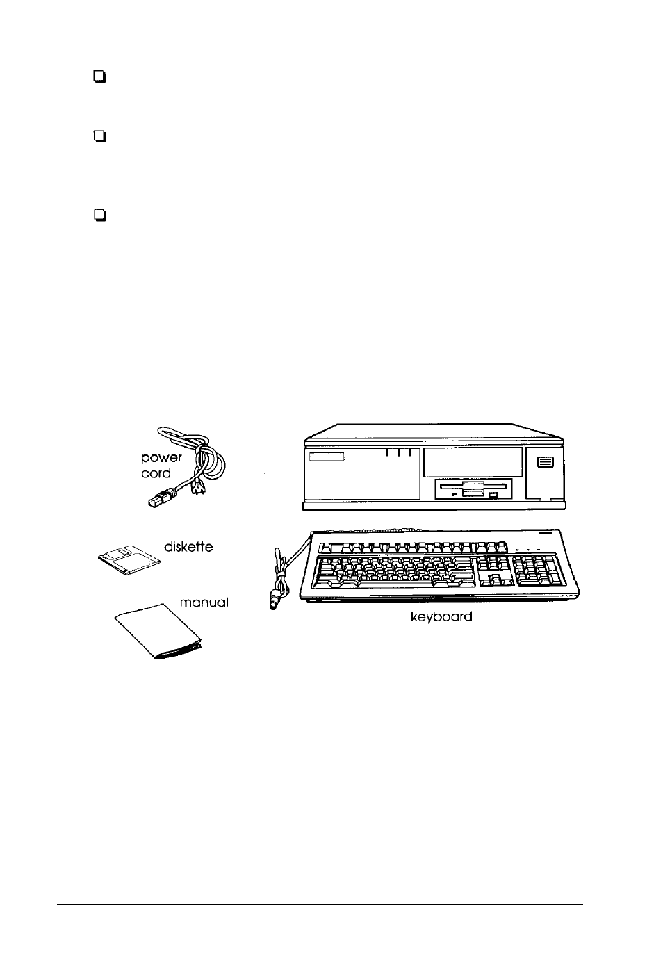 Unpacking your computer | Epson 4000 User Manual | Page 20 / 151