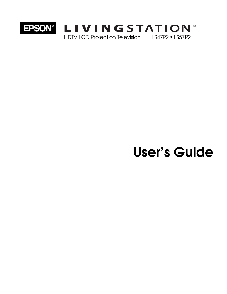 Epson LS47P2 User Manual | 136 pages