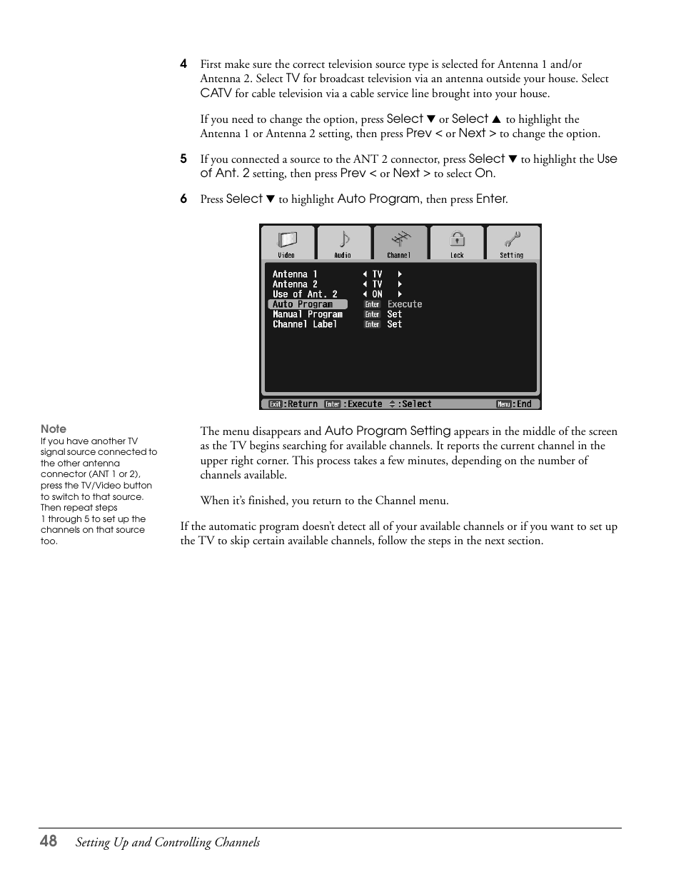 Epson LS47P2 User Manual | Page 48 / 136