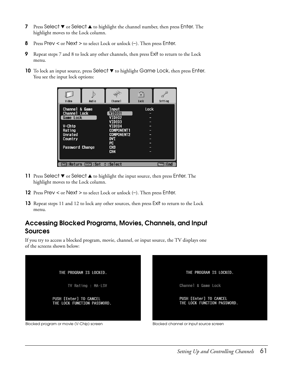 Epson LS47P2 User Manual | Page 61 / 136