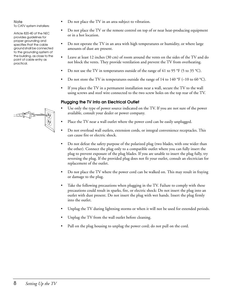 Epson LS47P2 User Manual | Page 8 / 136