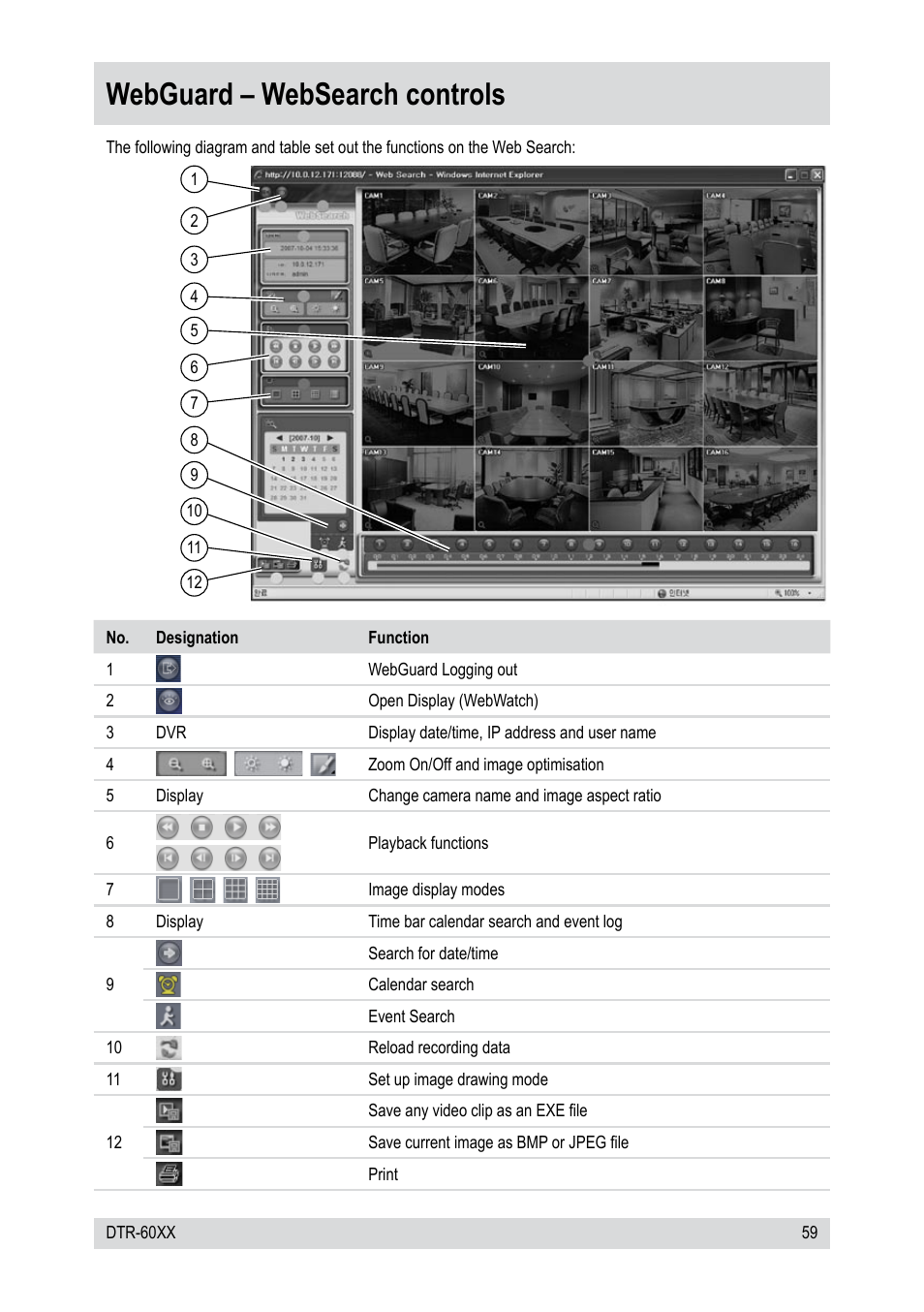 Webguard – websearch controls | Epson DTR-6008/250CD User Manual | Page 59 / 72