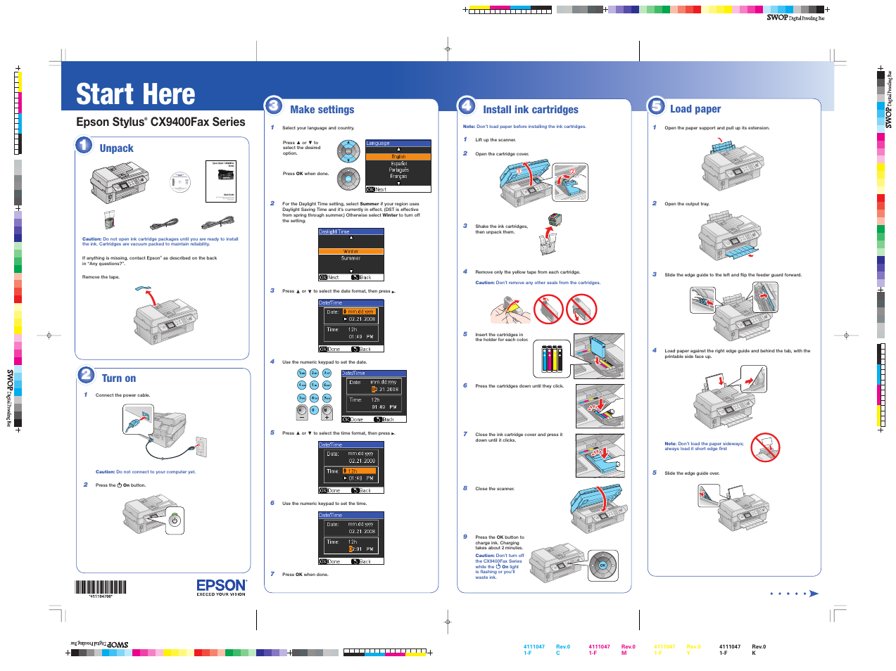 Epson Stylus CX9400 User Manual | 8 pages