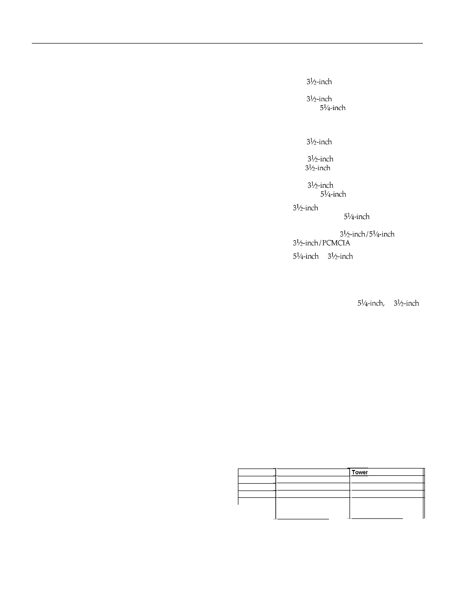 Interfaces, Mass storage, Keyboard | Mouse, Setup program, Physical characteristics, Keyboard mouse setup | Epson ACTIONTOWER 7000 User Manual | Page 2 / 10