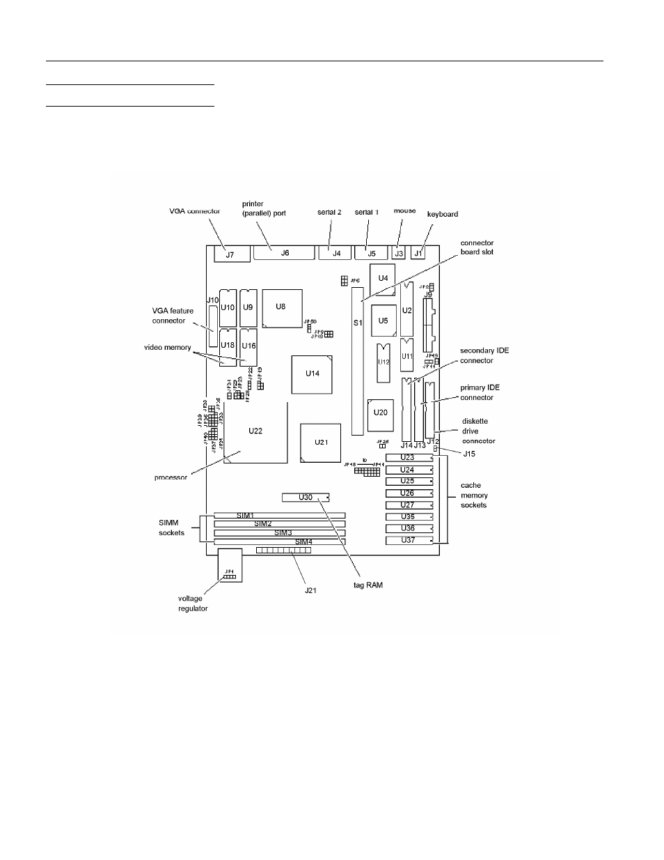 System board components | Epson ACTIONTOWER 7000 User Manual | Page 4 / 10