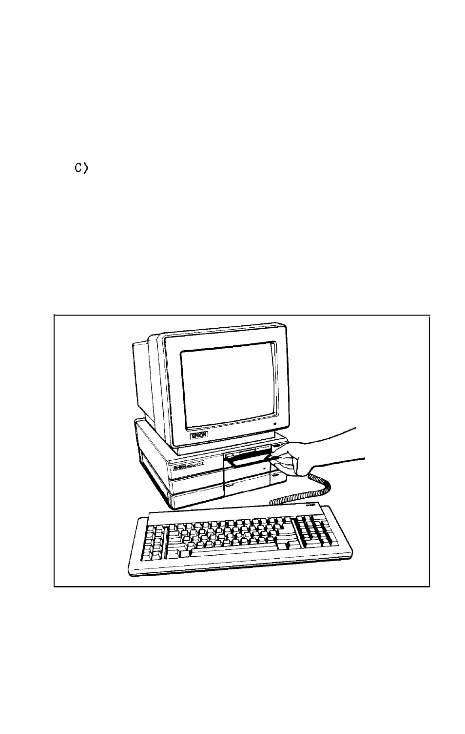 Inserting and removing diskettes | Epson Equity II User Manual | Page 30 / 79