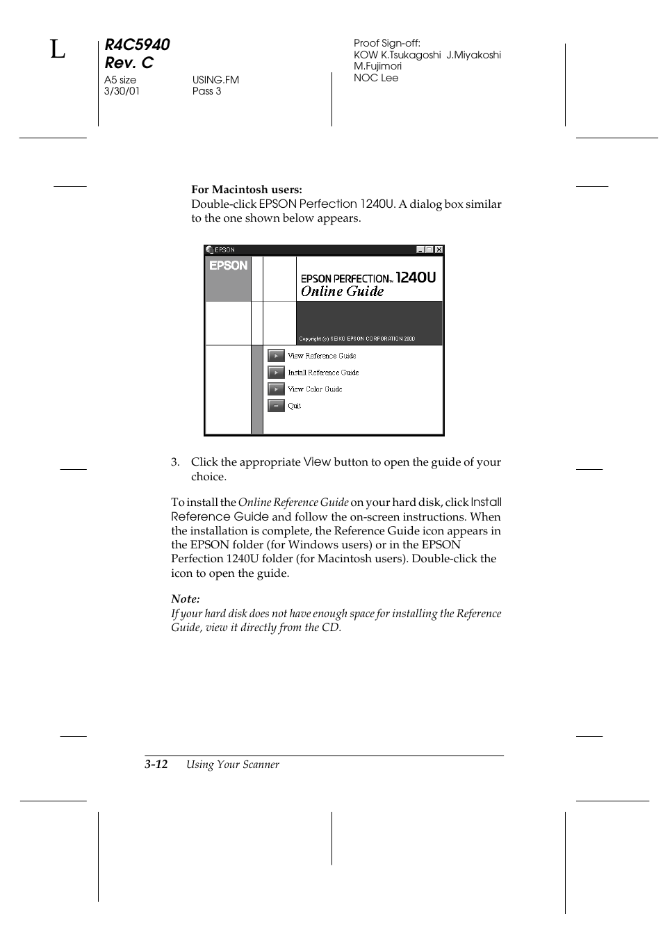 Epson 1240U Photo User Manual | Page 46 / 48