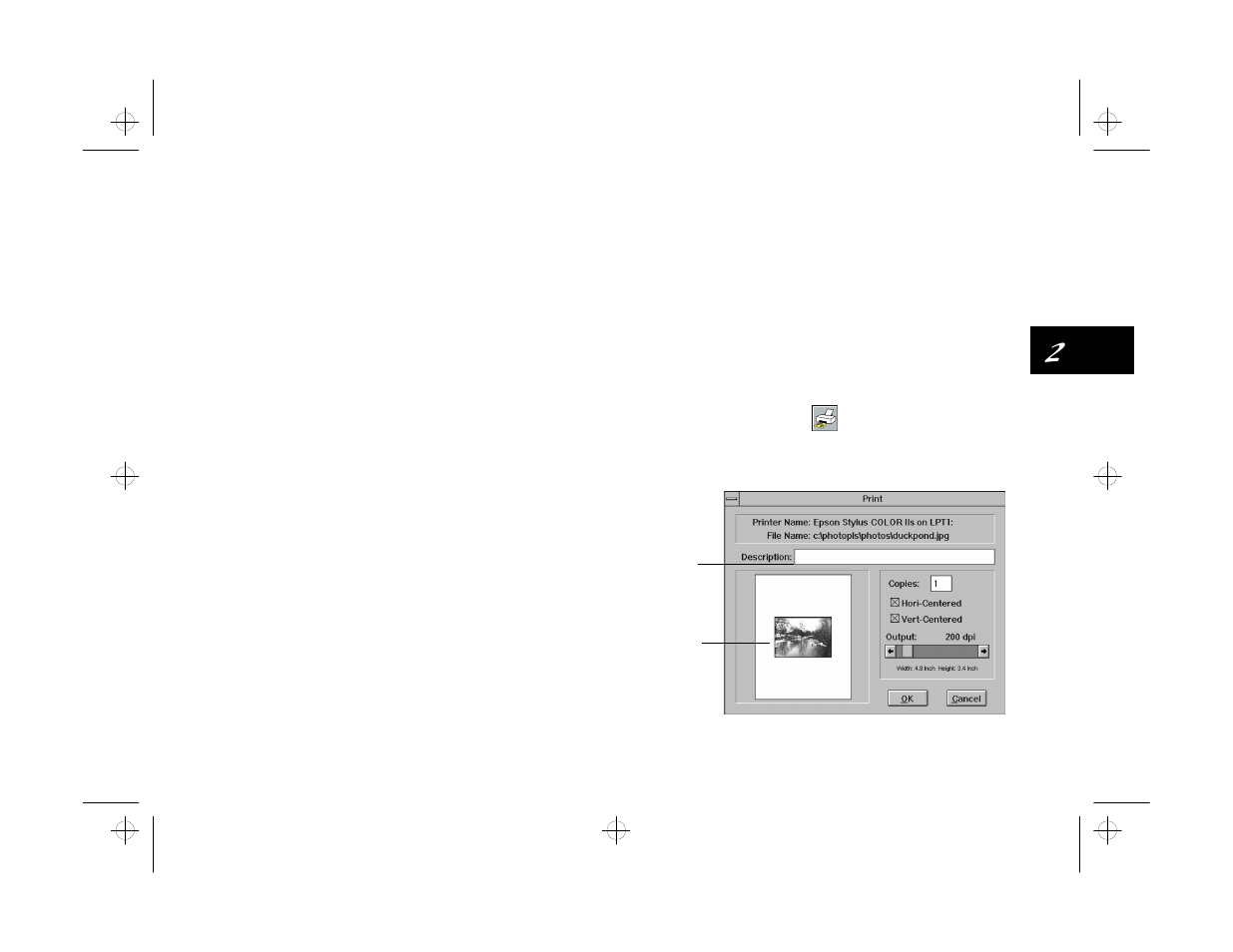 Printing an image | Epson PhotoPlus User Manual | Page 25 / 117