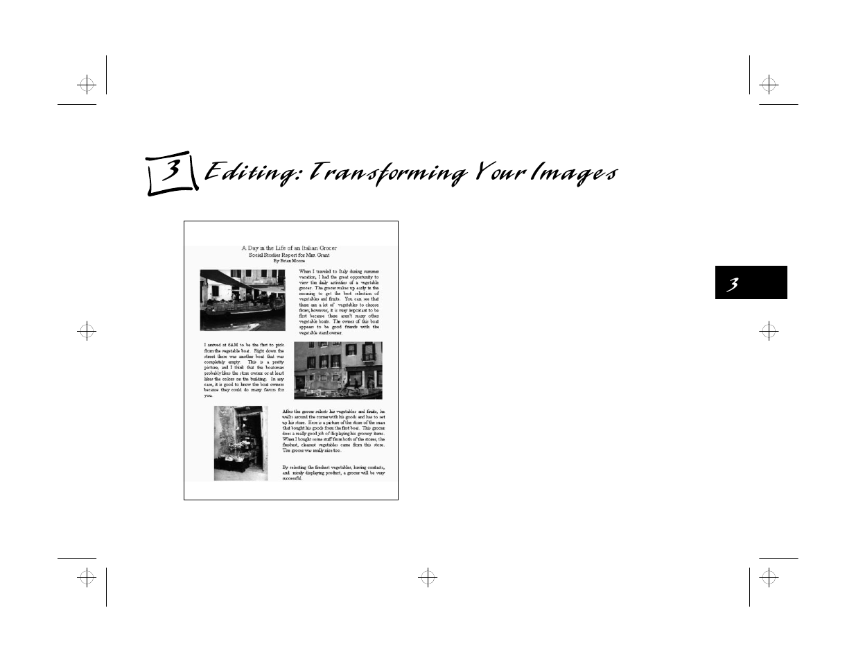 Chap 3-editing: tramsfprming your images, Editing: transforming your images | Epson PhotoPlus User Manual | Page 30 / 117