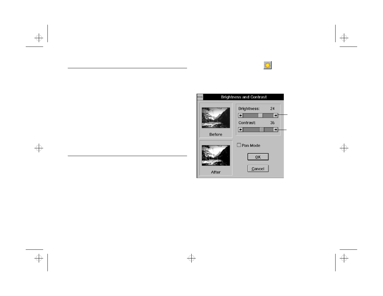 Adjusting brightness and contrast | Epson PhotoPlus User Manual | Page 45 / 117