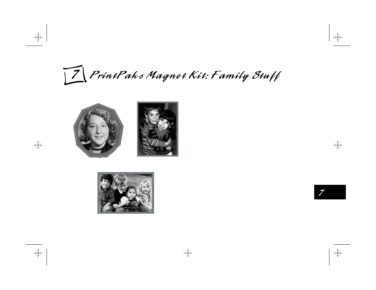 Chap 7-printpaks magnet kit: family stuff, Printpaks magnet kit: family stuff | Epson PhotoPlus User Manual | Page 75 / 117