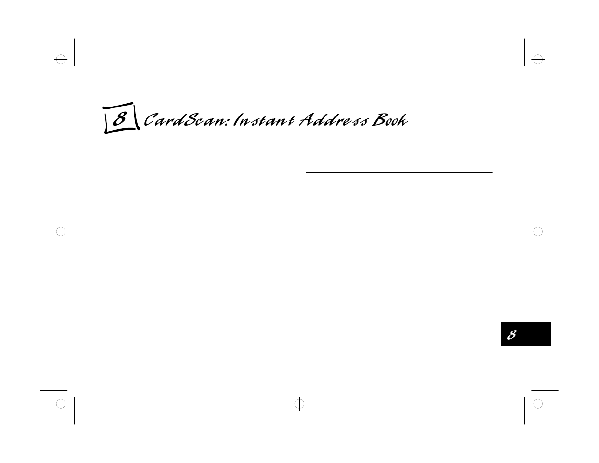 Chap 8-card scan: instant address book, Starting cardscan, Cardscan: instant address book | Epson PhotoPlus User Manual | Page 83 / 117