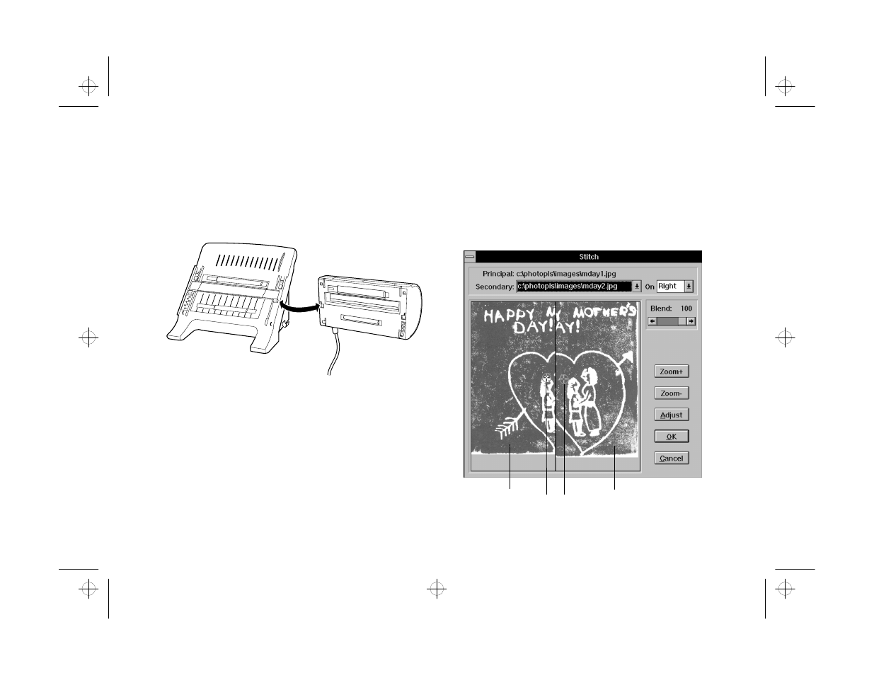 Stitching two images together | Epson PhotoPlus User Manual | Page 96 / 117