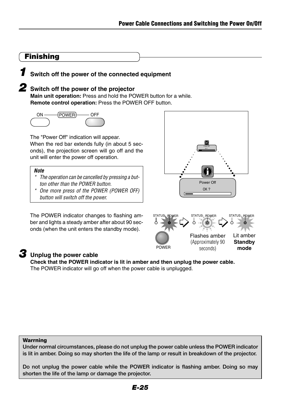Finishing, E-25 | Epson WorkForce V-1100 User Manual | Page 25 / 72
