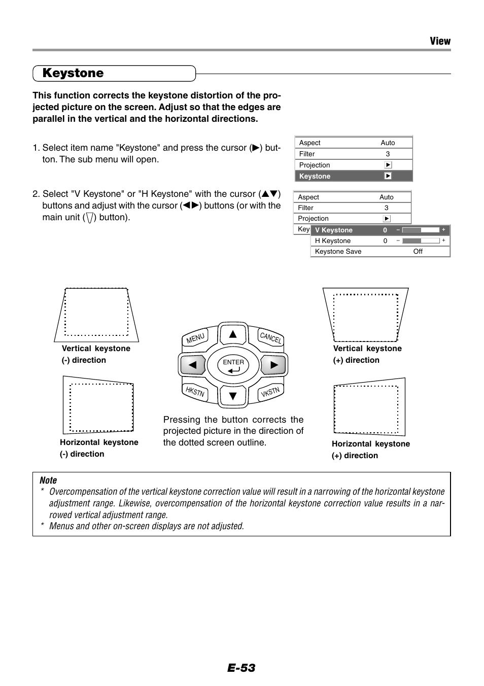 Keystone, E-53, View | Epson WorkForce V-1100 User Manual | Page 53 / 72