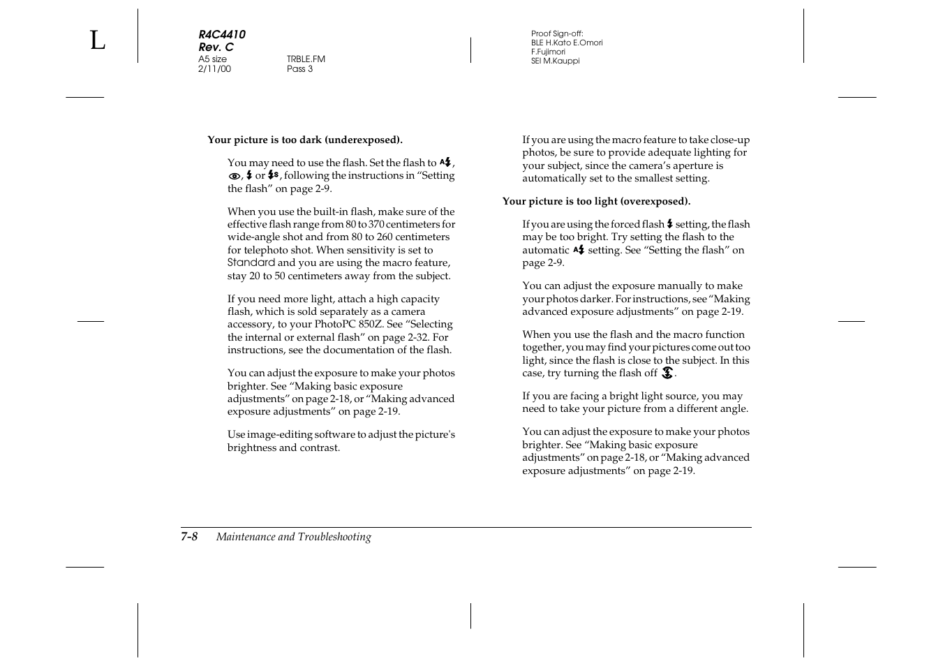 Epson PhotoPC 850Z User Manual | Page 112 / 142
